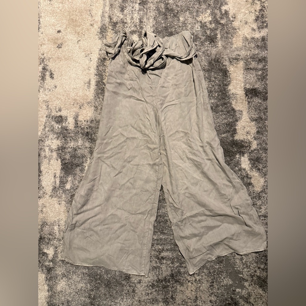 Sage Green Women's Wide-Leg Pants